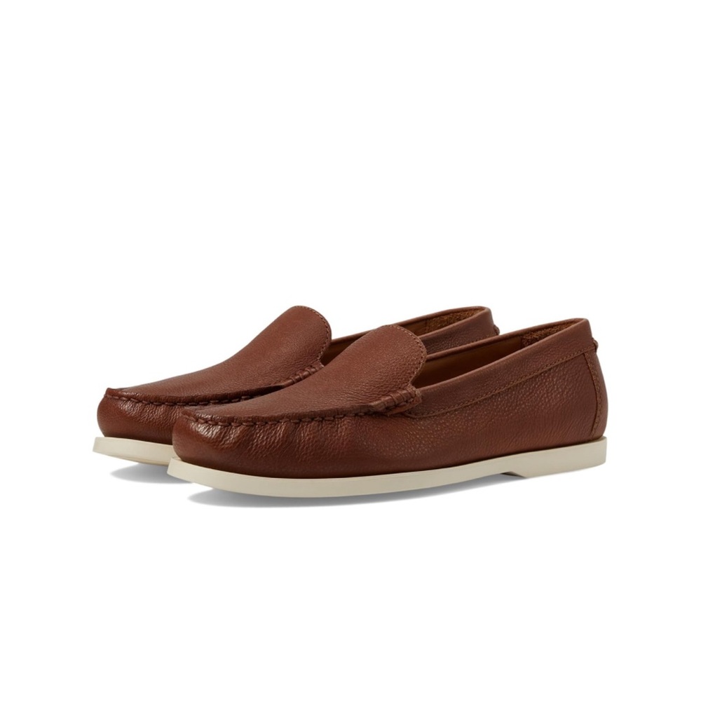 Polo Ralph Lauren Men's Merton Leather Venetian Loafers Shoe Tan Size 10D